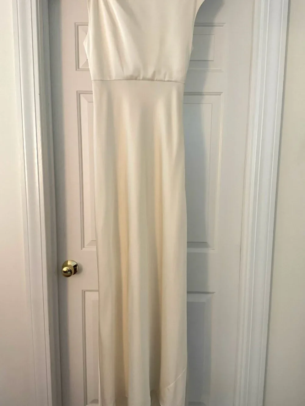 J.Crew Asymmetric Silk Crepe Wedding Gown (Style 77762) - Size 8